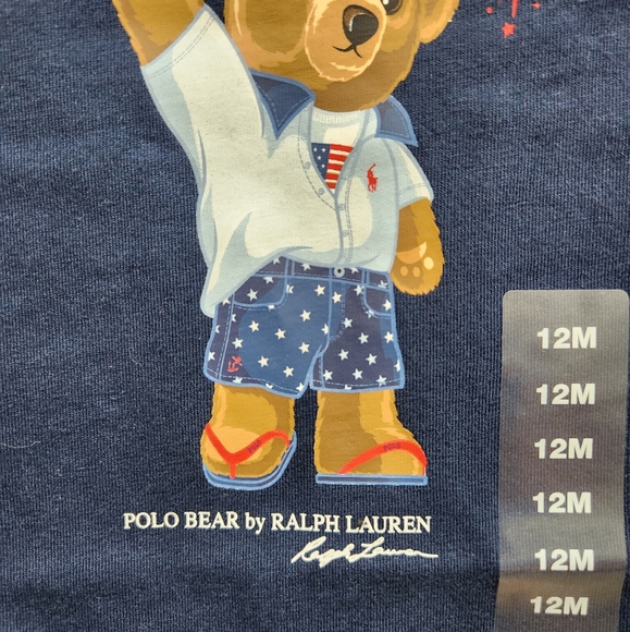 🆕️ Polo Ralph Lauren Polo Bear * Fireworks Tee - Picture 3 of 9